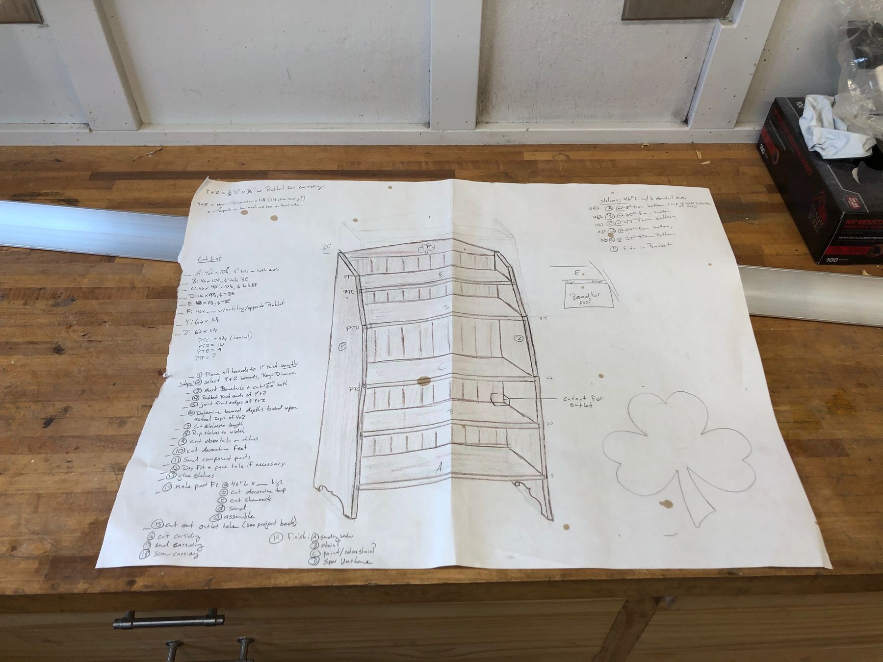 Shamrock Bookcase, view 5